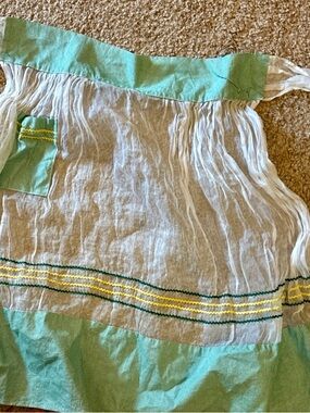 Vintage Sheer White Organza Apron